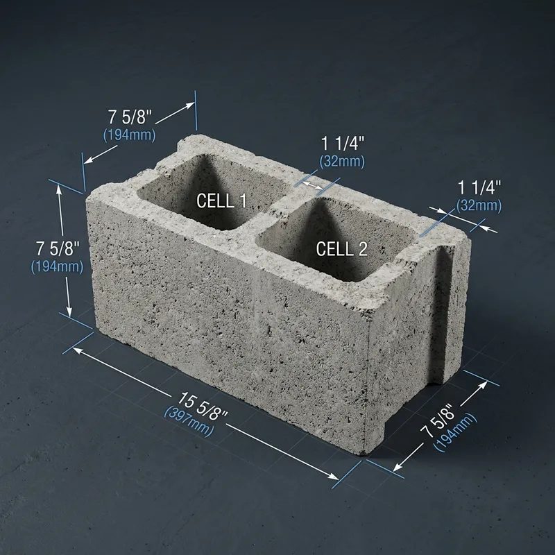 Standard Cinder Block Dimensions, Weight, and Pallet Counts (ASTM CMU Guide)